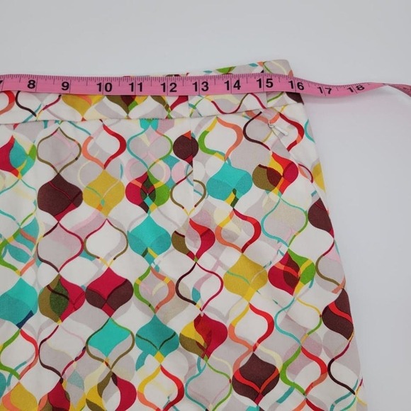 Etcetera Skirt Geo Retro Pattern‎ Fully Lined with Pockets Sz 8 - Picture 6 of 11